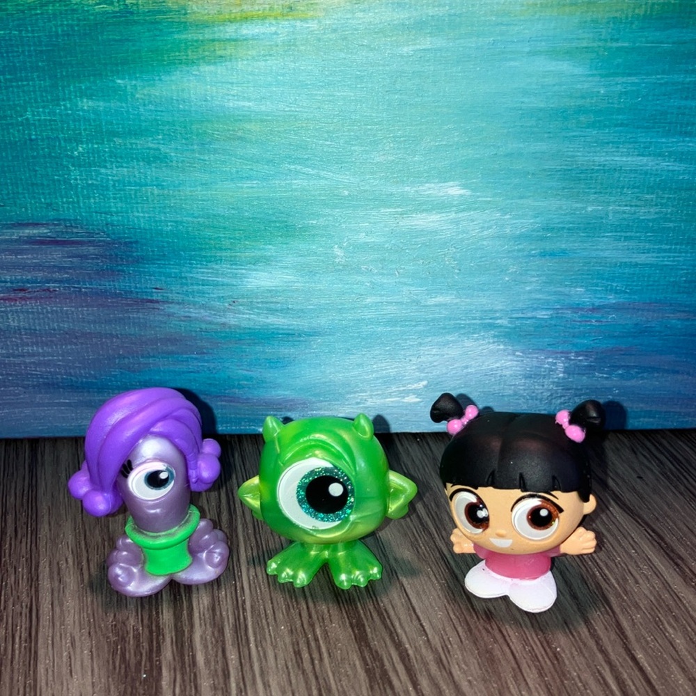Mike Wazowski, Boo & Celia Mae Doorables Fugurines